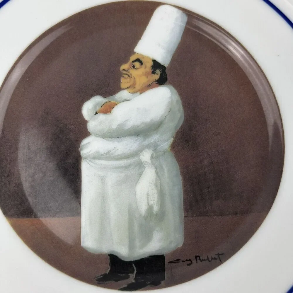 CHEF SERIES Salad Dessert Plate Williams Sonoma Guy Buffet “What’s Cooking”